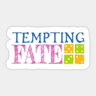 Tempting Fate Logo Sticker